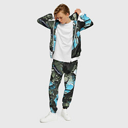 Костюм мужской Чёрно-синий камень, цвет: 3D-белый — фото 2