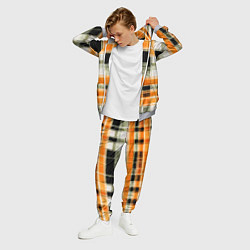 Костюм мужской Белые полосы на чёрно-жёлтом фоне, цвет: 3D-меланж — фото 2