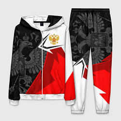 Костюм мужской Герб России - красно-белый, цвет: 3D-белый