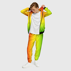 Костюм мужской Градиент сочный красно-жёлто-зелёный, цвет: 3D-черный — фото 2