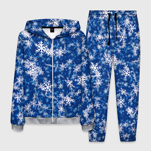 Мужской костюм Морозные снежинки / 3D-Меланж – фото 1