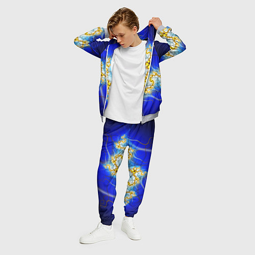 Мужской костюм Фрактальный узор мерцание / 3D-Меланж – фото 3