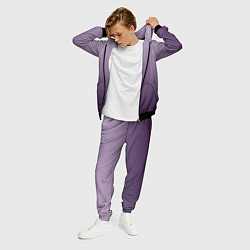 Костюм мужской Градиент мягкий холодный сиреневый, цвет: 3D-черный — фото 2