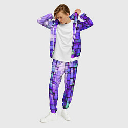 Костюм мужской Фиолетовые кирпичики, цвет: 3D-белый — фото 2