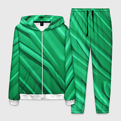 Костюм мужской Зелёный пластик, цвет: 3D-белый