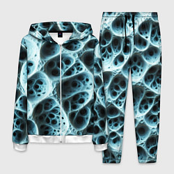 Костюм мужской Белая пористая структура, цвет: 3D-белый