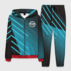 Костюм мужской Nissan geometry sport, цвет: 3D-красный