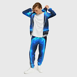 Костюм мужской Синяя неоновая атмосфера, цвет: 3D-меланж — фото 2