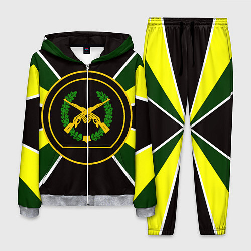 Мужской костюм Мотострелковые войска: шеврон без текста / 3D-Меланж – фото 1