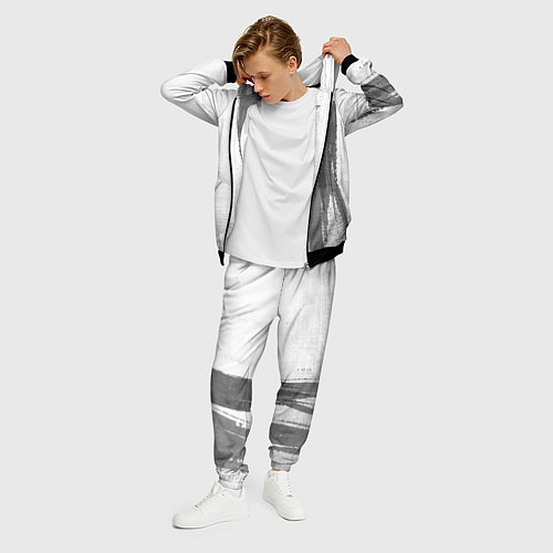 Мужской костюм Mini - white gradient по-вертикали / 3D-Черный – фото 3