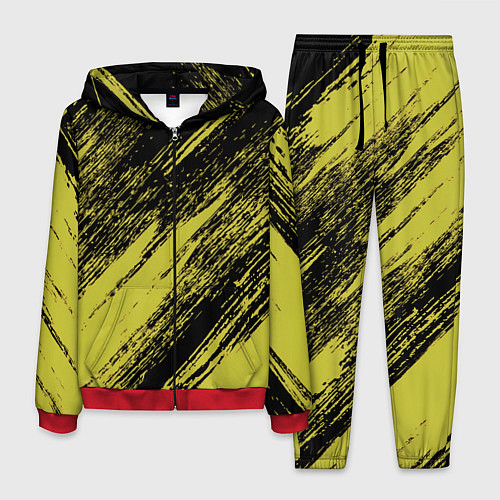Мужской костюм The color is black and yellow / 3D-Красный – фото 1