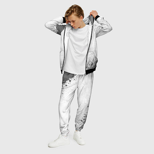 Мужской костюм Leeds United - white gradient вертикально / 3D-Черный – фото 3