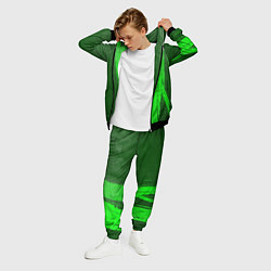 Костюм мужской Megadeth - green gradient по-вертикали, цвет: 3D-черный — фото 2