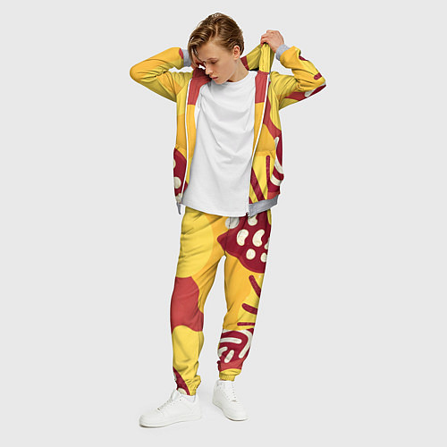 Мужской костюм Жаркий африканский паттерн / 3D-Меланж – фото 3