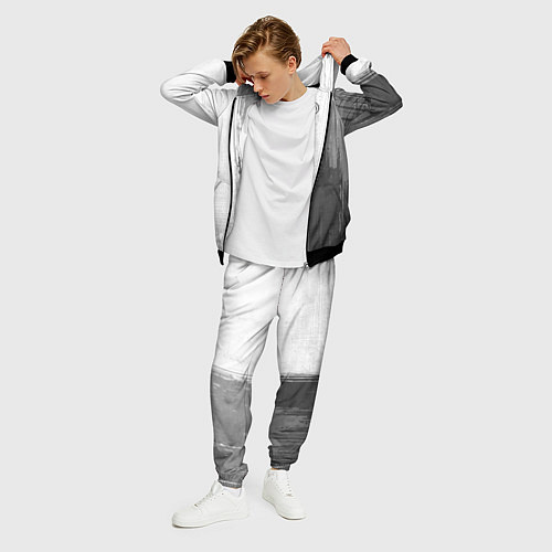 Мужской костюм Radiohead - white gradient по-вертикали / 3D-Черный – фото 3