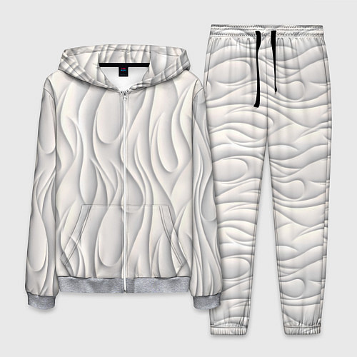 Мужской костюм Рельефный узор / 3D-Меланж – фото 1