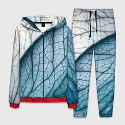 Костюм мужской Листья с прожилками, цвет: 3D-красный