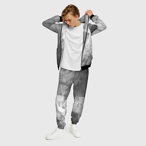 Мужской костюм Daewoo - grey gradient по-вертикали / 3D-Черный – фото 3