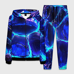 Костюм мужской Объемные плиты в неоновом свечение, цвет: 3D-черный