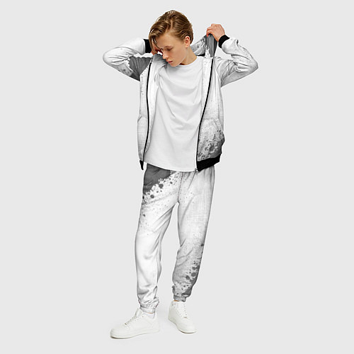 Мужской костюм Quake - white gradient вертикально / 3D-Черный – фото 3