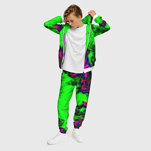 Мужской костюм Monster Energy flame / 3D-Белый – фото 3