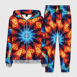 Костюм мужской Фрактальная узорная абстракция, цвет: 3D-меланж