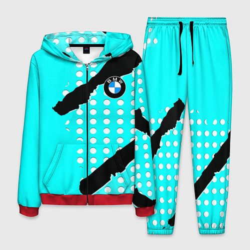 Мужской костюм BMW sport краски / 3D-Красный – фото 1