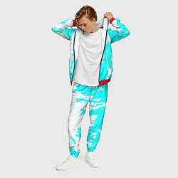 Костюм мужской Голубой огонь текстура, цвет: 3D-красный — фото 2