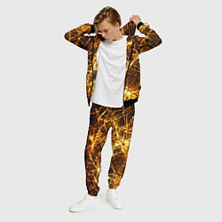 Костюм мужской Текстура золотые нити, цвет: 3D-черный — фото 2