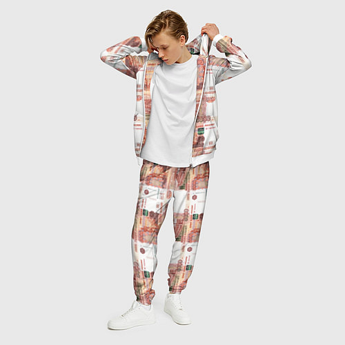 Мужской костюм 5 000 рублей / 3D-Белый – фото 3