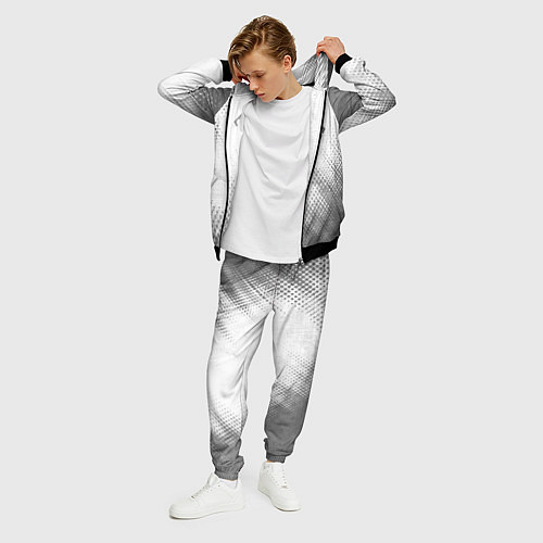 Мужской костюм Bleach - white gradient вертикально / 3D-Черный – фото 3