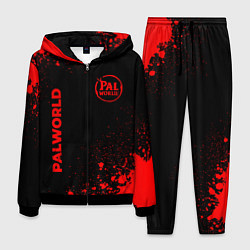 Костюм мужской Palworld - red gradient вертикально, цвет: 3D-черный
