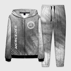Костюм мужской Mercedes - grey gradient вертикально, цвет: 3D-черный