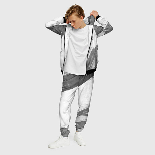 Мужской костюм Leicester City - white gradient вертикально / 3D-Черный – фото 3