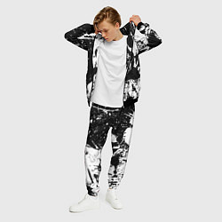 Костюм мужской BMW черно белые краски, цвет: 3D-черный — фото 2