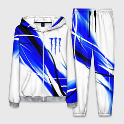 Костюм мужской Monster energy линии абстракции, цвет: 3D-меланж