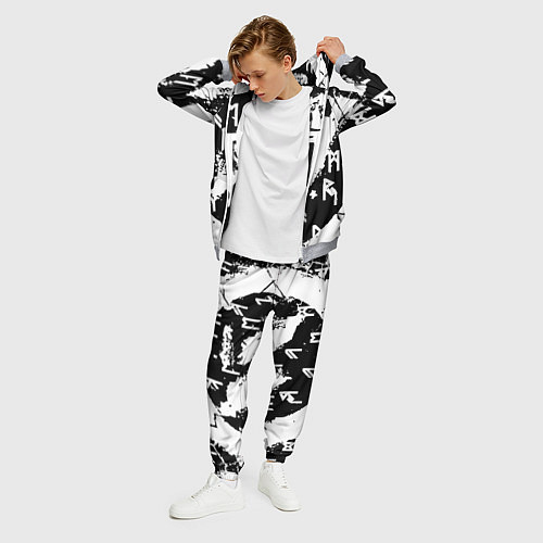 Мужской костюм Doom символы краски / 3D-Меланж – фото 3