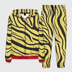 Костюм мужской Светлый тигровый паттерн, цвет: 3D-красный