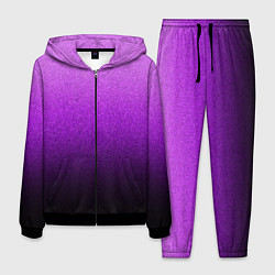 Костюм мужской Магический градиент крошка чёрно-фиолетовый, цвет: 3D-черный
