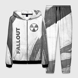 Костюм мужской Fallout - white gradient вертикально, цвет: 3D-черный