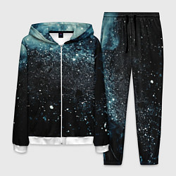 Костюм мужской Черно-синий текстурный фон, цвет: 3D-белый