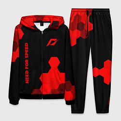 Костюм мужской Need for Speed - red gradient вертикально, цвет: 3D-черный