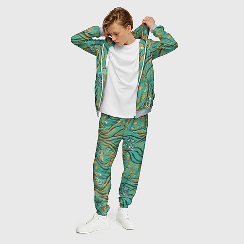 Мужской костюм Сафари микс / 3D-Меланж – фото 3