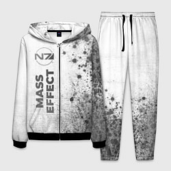 Костюм мужской Mass Effect - white gradient по-вертикали, цвет: 3D-черный
