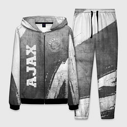 Костюм мужской Ajax - grey gradient вертикально, цвет: 3D-черный