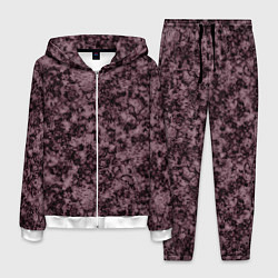 Костюм мужской Горький шоколад мраморный узор, цвет: 3D-белый