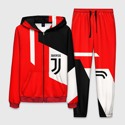 Мужской костюм Juventus sport geometry / 3D-Красный – фото 1