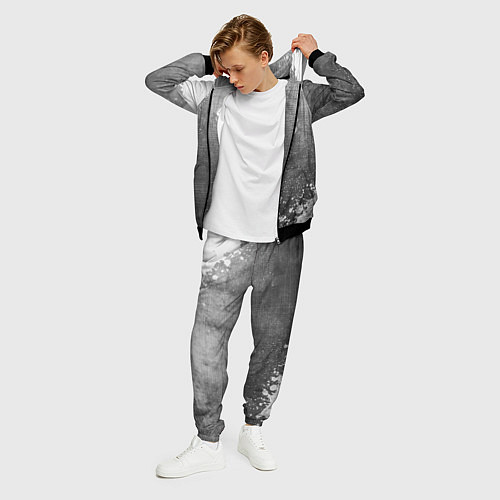 Мужской костюм Manchester United - grey gradient вертикально / 3D-Черный – фото 3