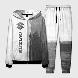 Костюм мужской Suzuki - white gradient по-вертикали, цвет: 3D-черный