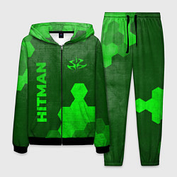 Костюм мужской Hitman - green gradient вертикально, цвет: 3D-черный